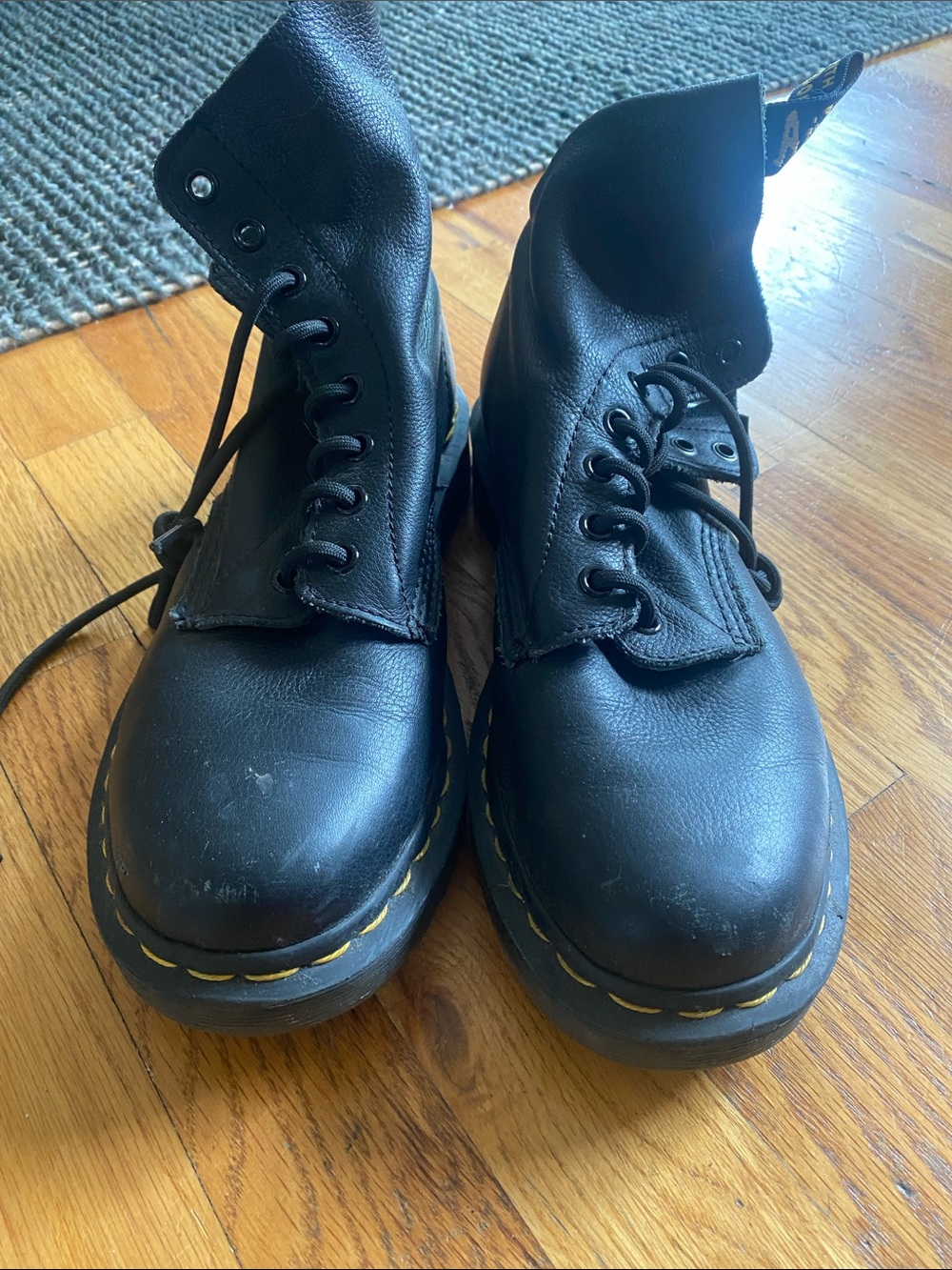 Dr. Martens Black Soft Leather Pascal Lace-Up Boots